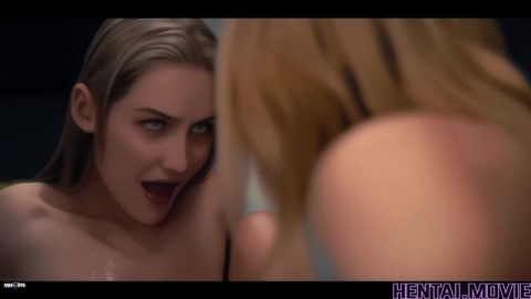 AI HENTAI - Alien Creature Transforms Tiffany Tatum And Kelly Collins Into Horny Sluts