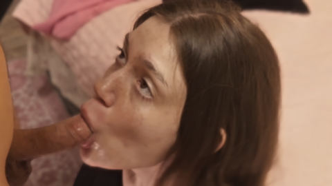 cock care - my dear lover takes cock in her mouth